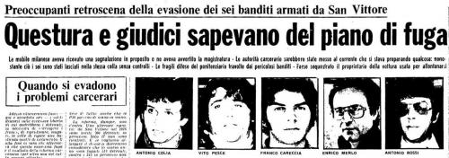 Evasione San Vittore 3 maggio 1977 (2)